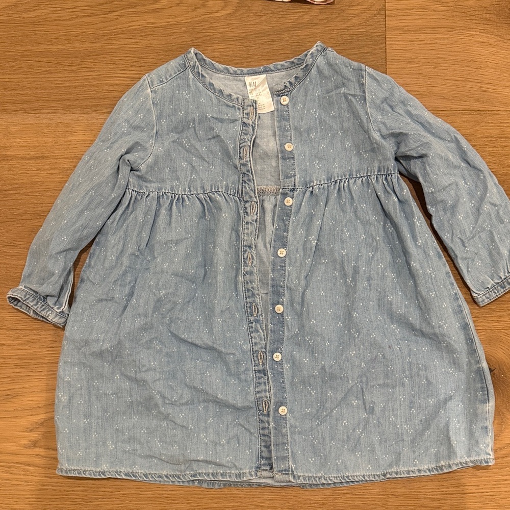 H&M Light Blue Denim Dress